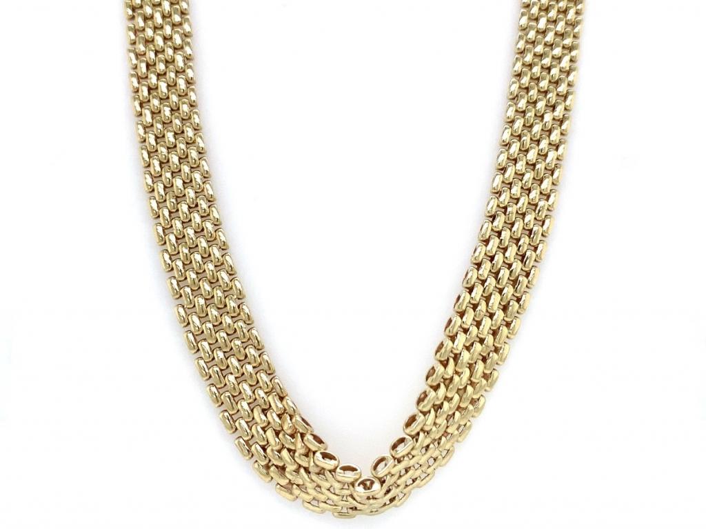 9ct fancy link chain 43cm