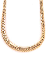 Load image into Gallery viewer, 9ct Graduated Herringbone Chain 45cm
