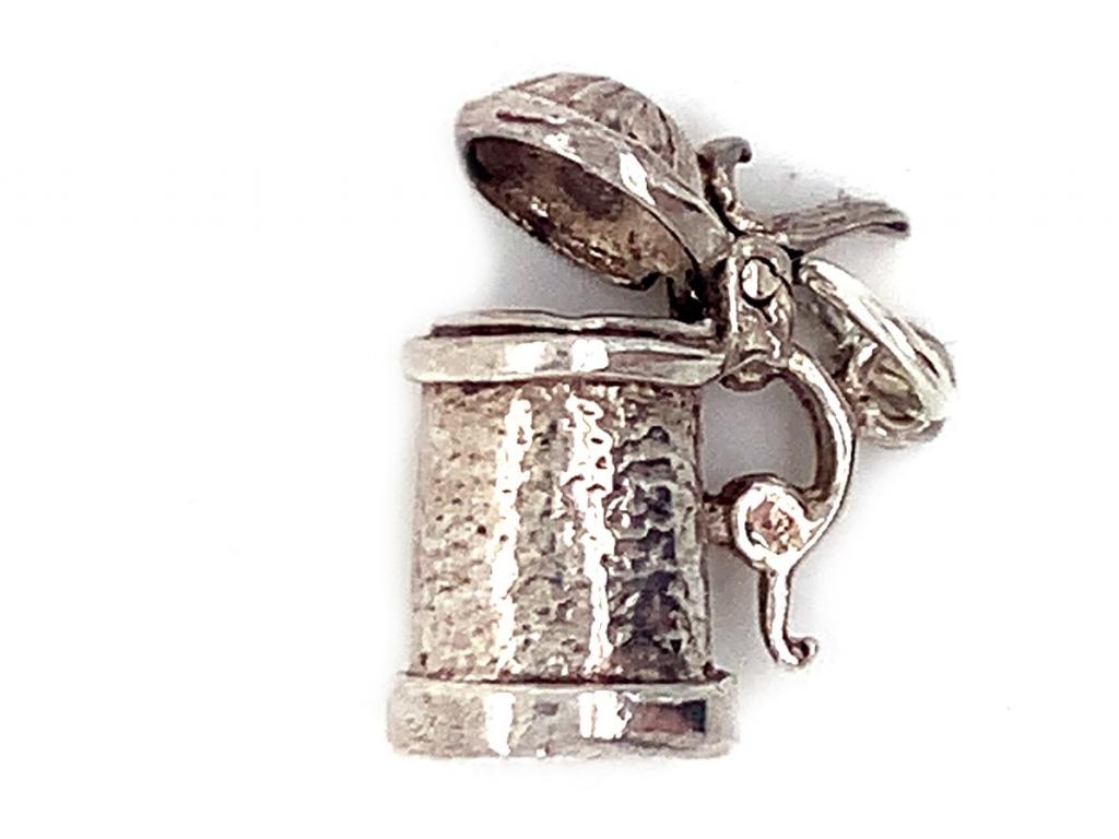 Sterling silver tankard charm