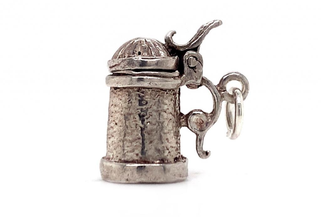 3712344 sterling silver tankard charm