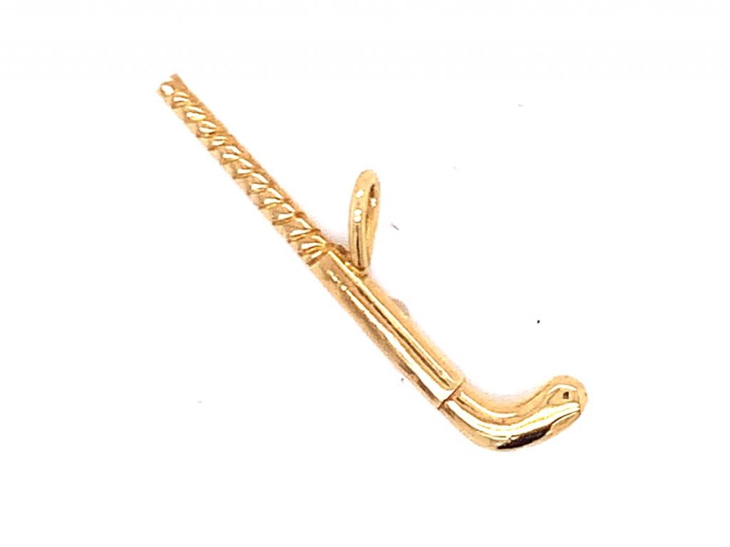 3712371 18ct hockeystick charm