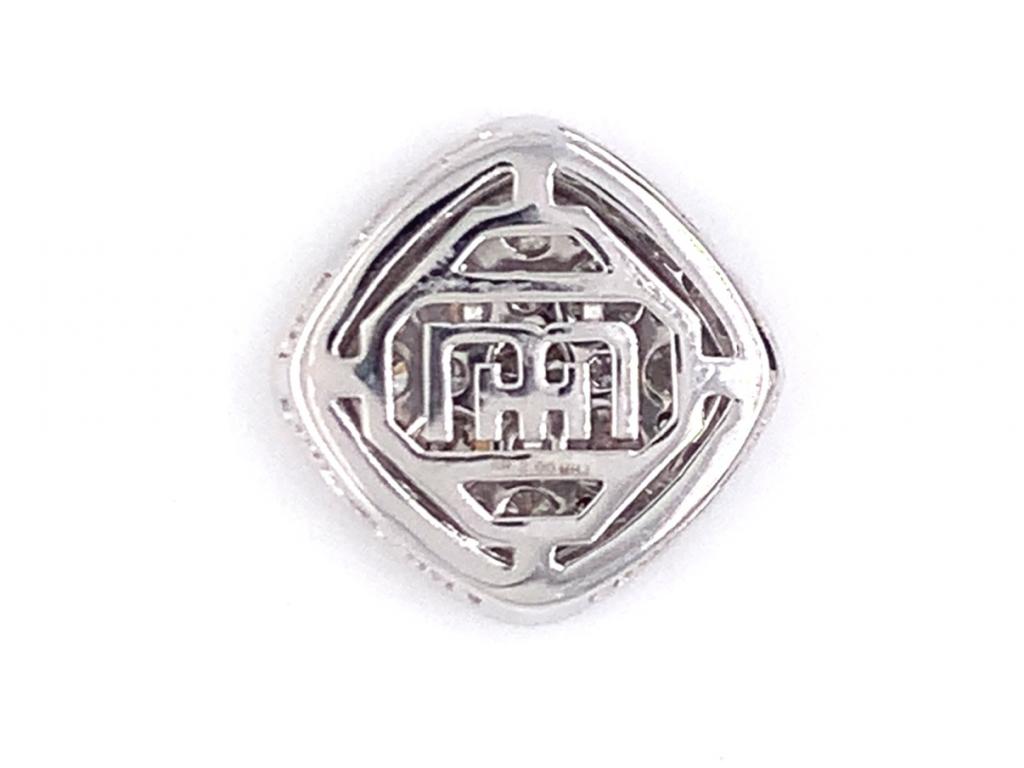 10ct white gold diamond pendant tdw 2