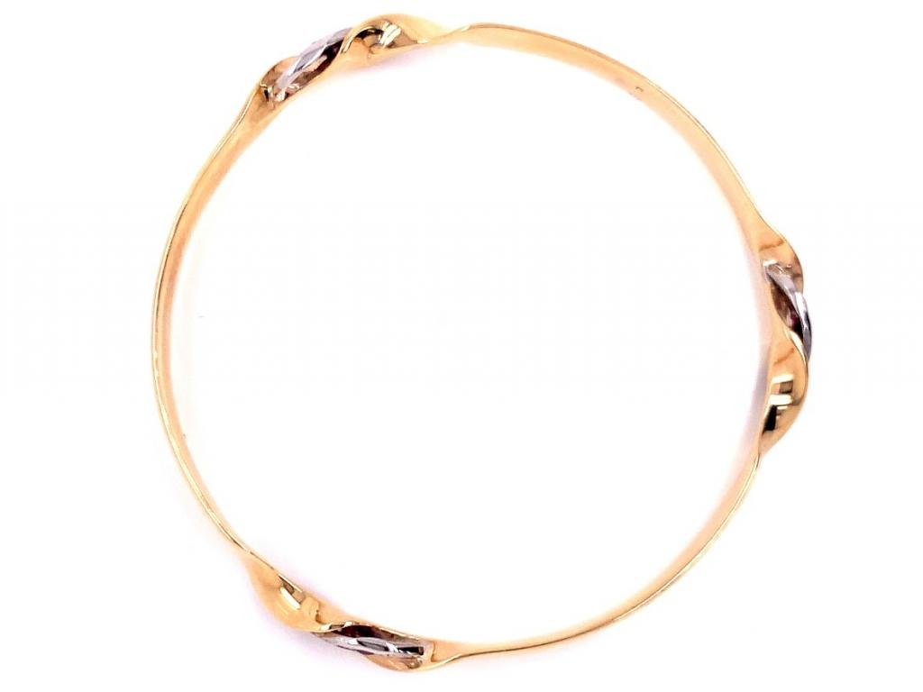 9ct ruby twist bangle