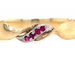 Load image into Gallery viewer, 9ct Ruby Twist Bangle
