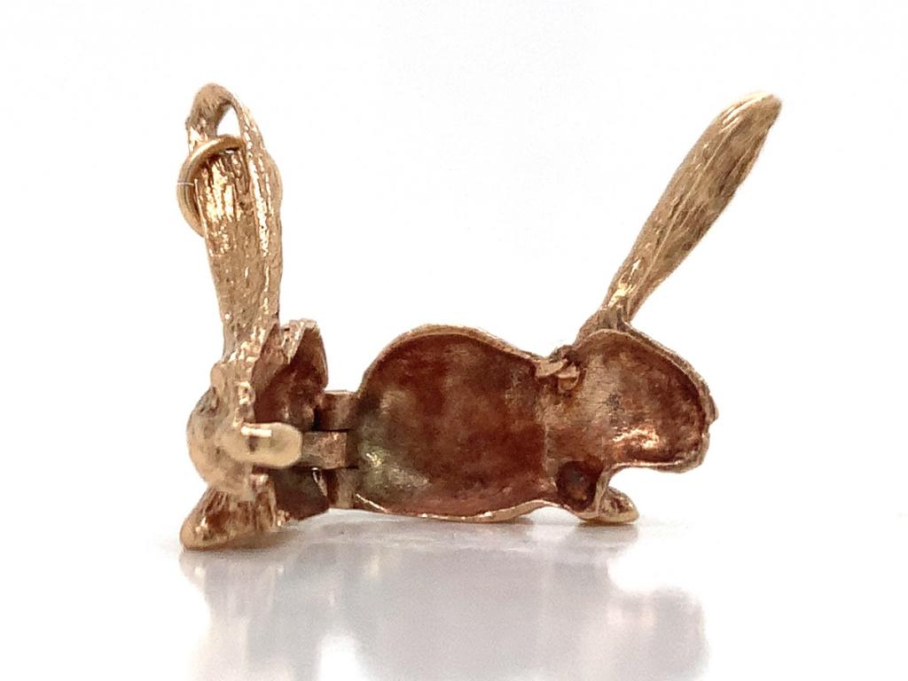 9ct Opening Rabbit Charm