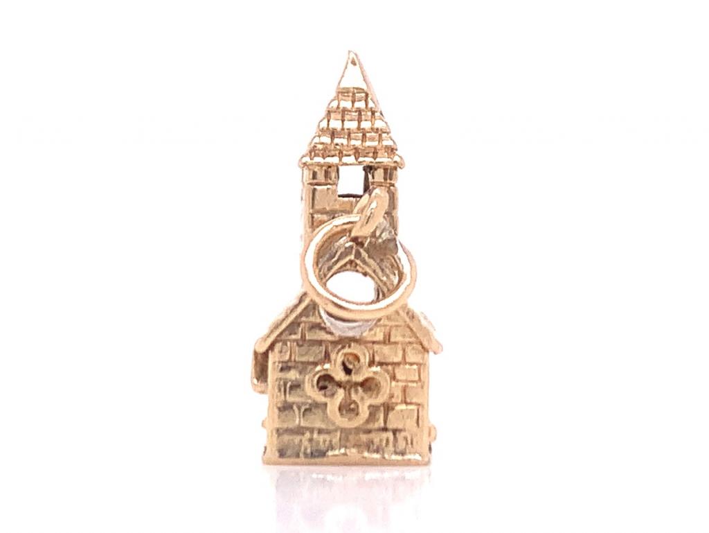 9ct church charm