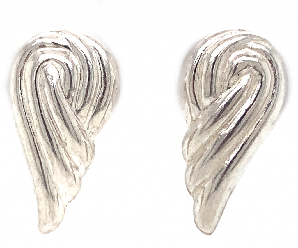 3712608 sterling silver swirl earrings