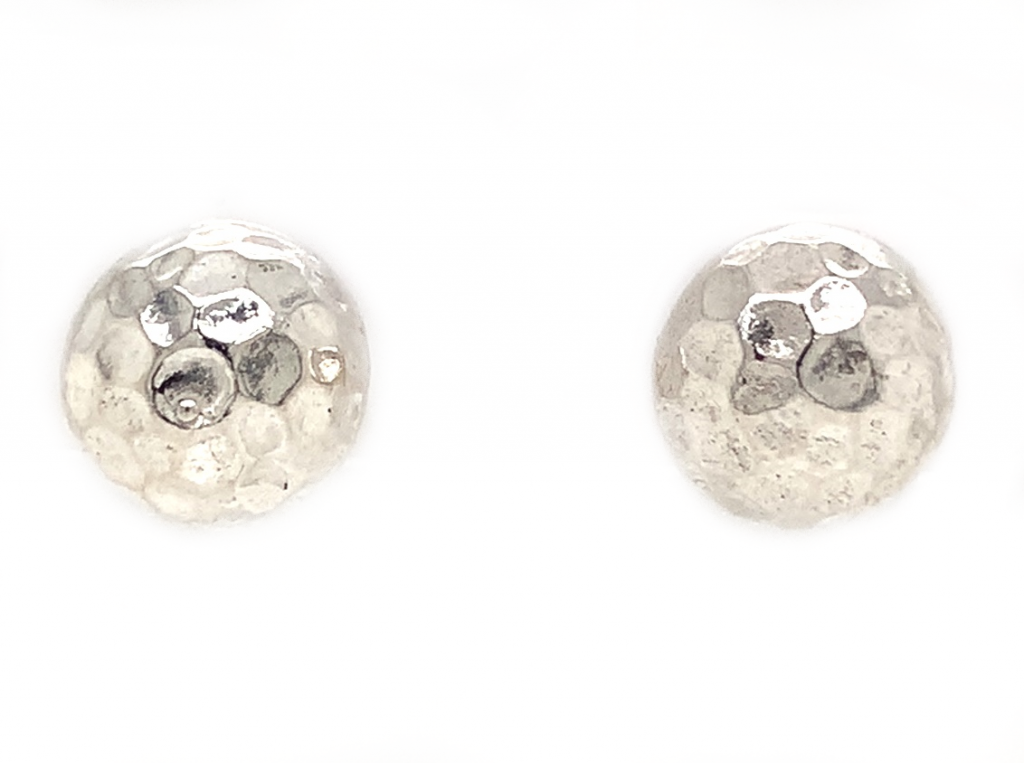 3712614 sterling silver hammered studs