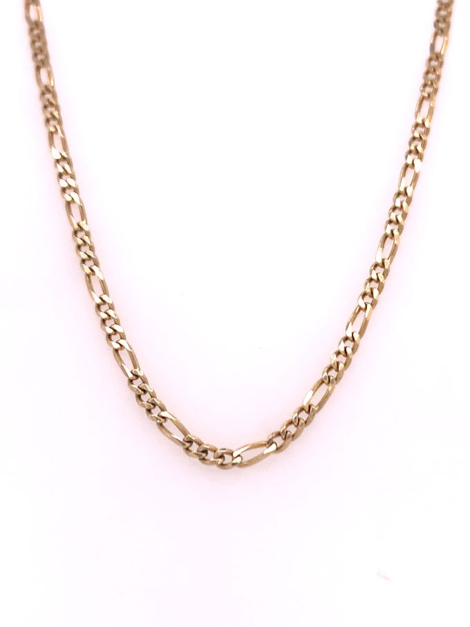 3712912 9ct 45cm 31 figaro chain