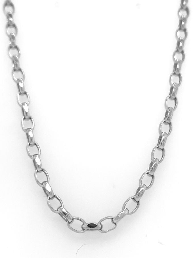 3712968 9ct hollow oval belcher chain