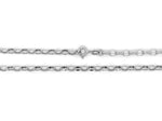 Load image into Gallery viewer, 9ct White Gold 45cm Hollow Oval Belcher Chain
