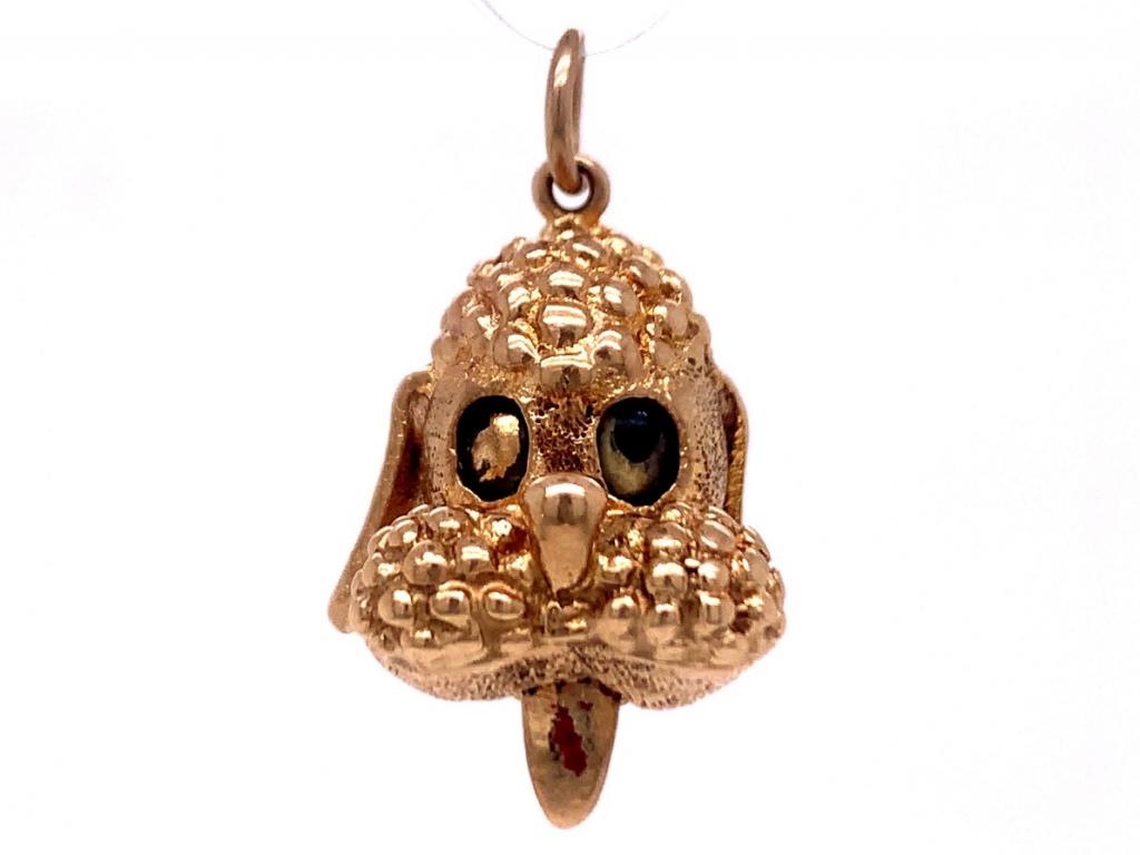 9ct Dog Charm - Movable