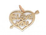 Load image into Gallery viewer, 9ct 'I Love You' Charm
