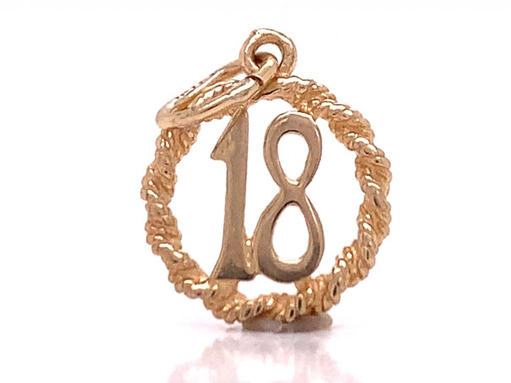 3713126 9ct 18 charm