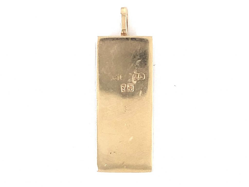9ct 'n' ingot pendant