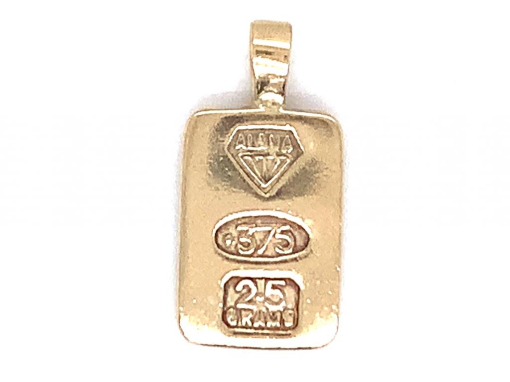 3713180 9ct ingot pendant