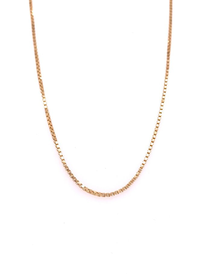 14ct 45cm Box Chain