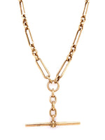Load image into Gallery viewer, 9ct 44cm 3:1 Figaro Fob Chain
