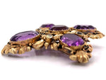Load image into Gallery viewer, 18ct Antique Amethyst Topaz Deco Brooch
