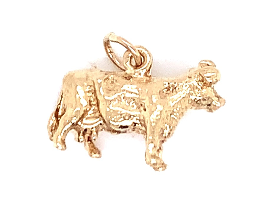 9ct Bull Charm