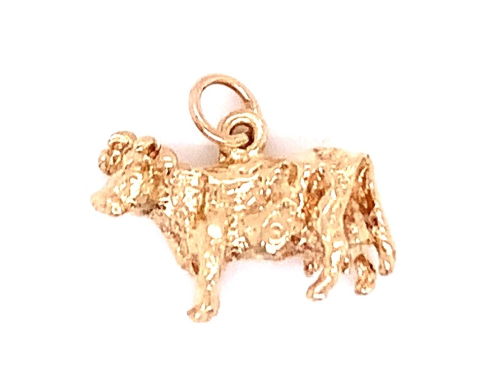 9ct Bull Charm
