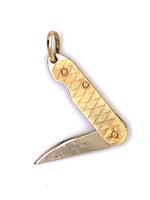 Load image into Gallery viewer, 18ct Two Tone Pocketknife Charm
