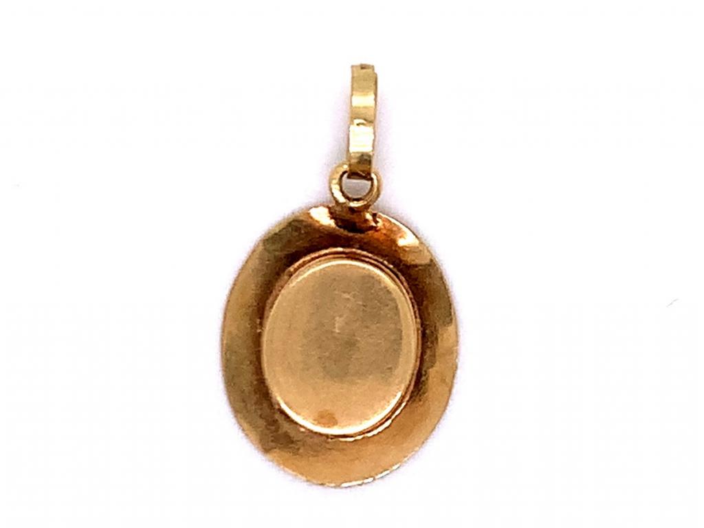 14ct enamel hat charm