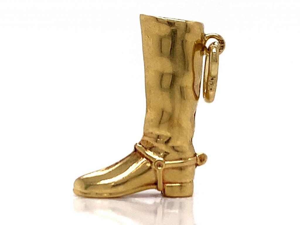 3713705 14ct riding boot charm