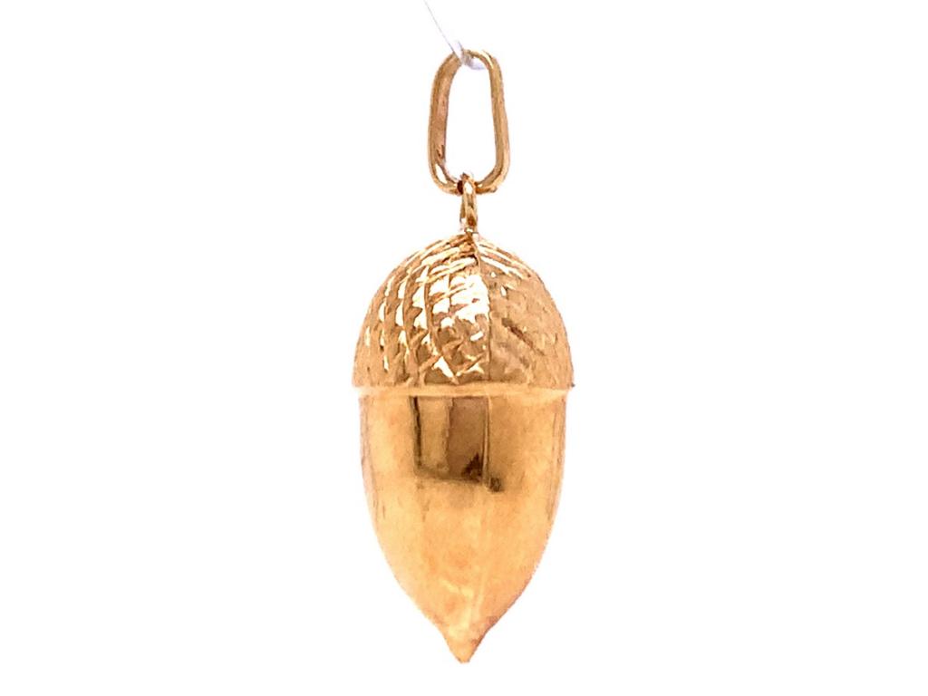 9ct Acorn Charm - Hollow