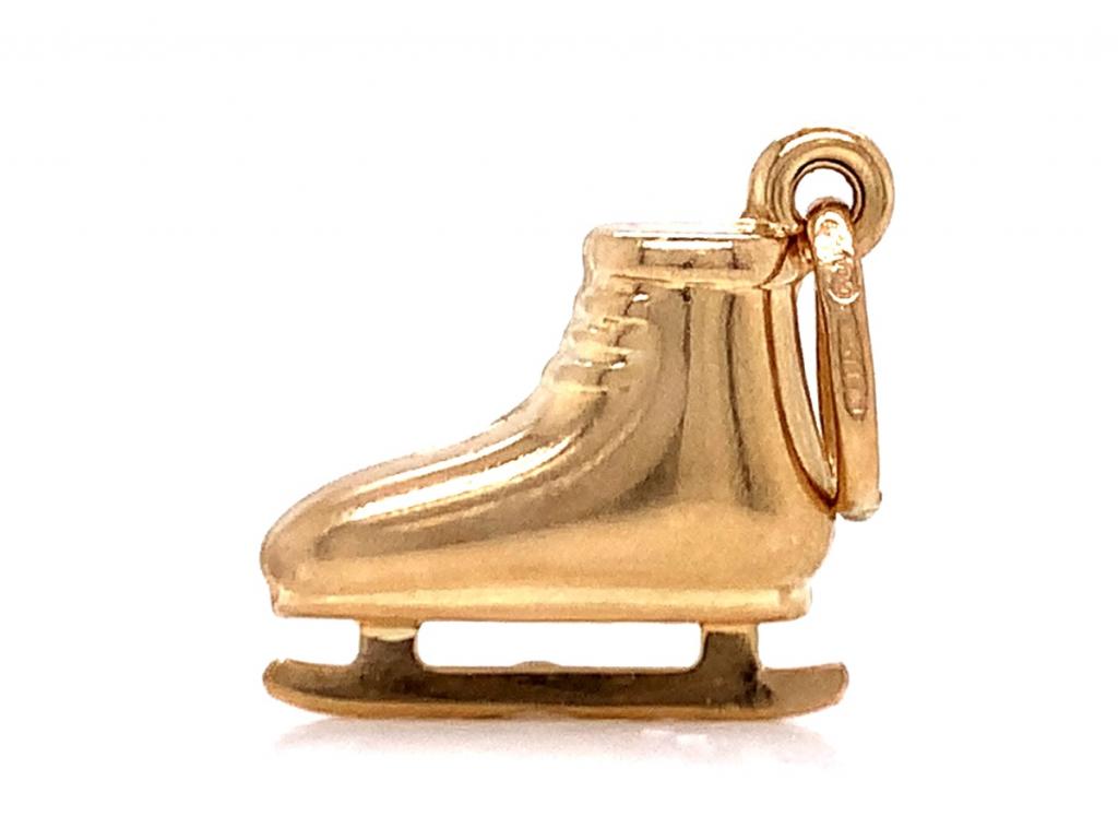 3713723 9ct ice skate charm