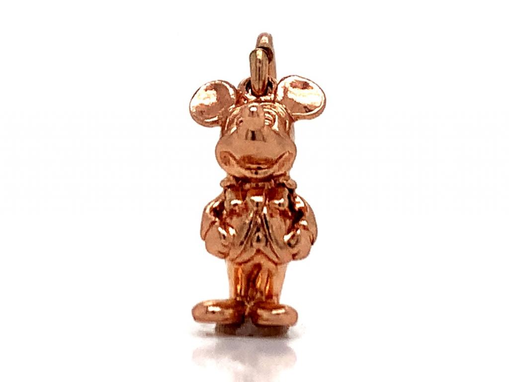 3713741 9ct rose mickey mouse charm