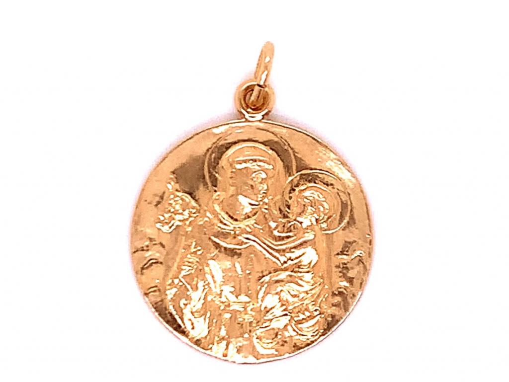 3713950 9ct religeous medallion
