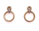 Load image into Gallery viewer, 9ct Diamond Double Circle Earrings
