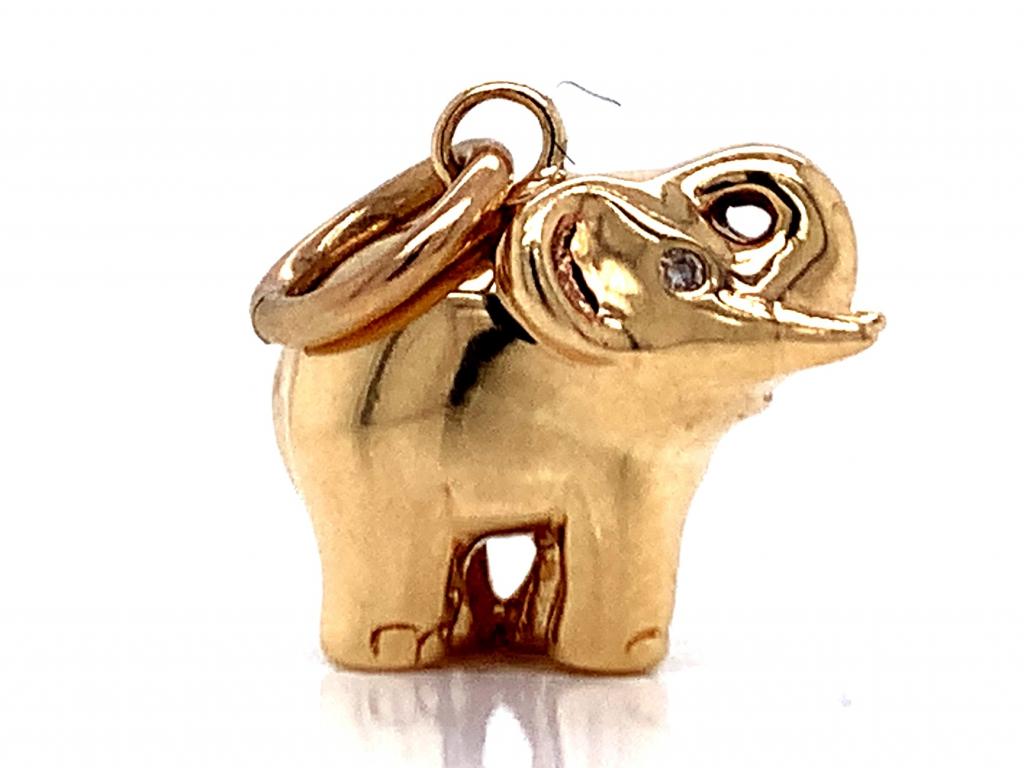3714179 10ct diamond elephant charm