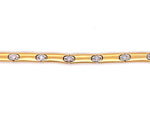 Load image into Gallery viewer, 18ct Two Tone Diamond Bracelet TDW 0.24ct
