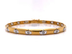 Load image into Gallery viewer, 18ct Two Tone Diamond Bracelet TDW 0.24ct
