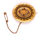 Load image into Gallery viewer, 15ct Vintage Deco Ruby Pearl Brooch
