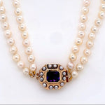 Load image into Gallery viewer, 9ct Amethyst Pearl Necklace
