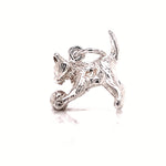 Load image into Gallery viewer, Sterling Silver Kitten Charm
