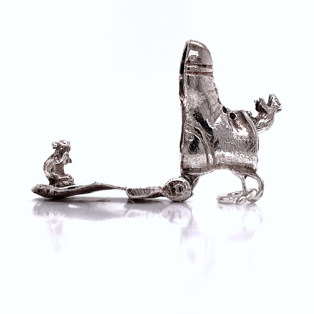 Sterling Silver Old Boot Charm