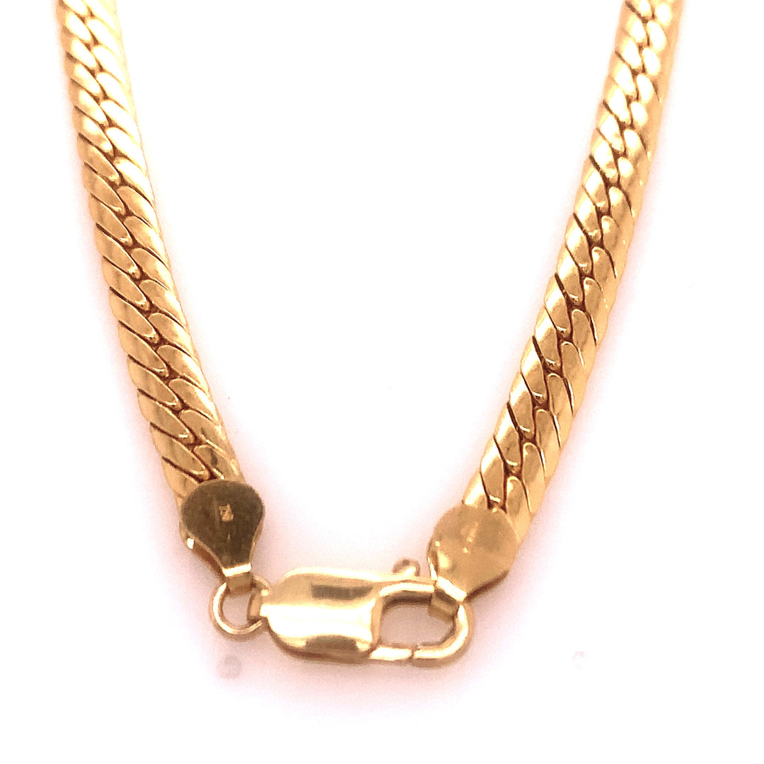 18ct 46cm Herringbone Chain