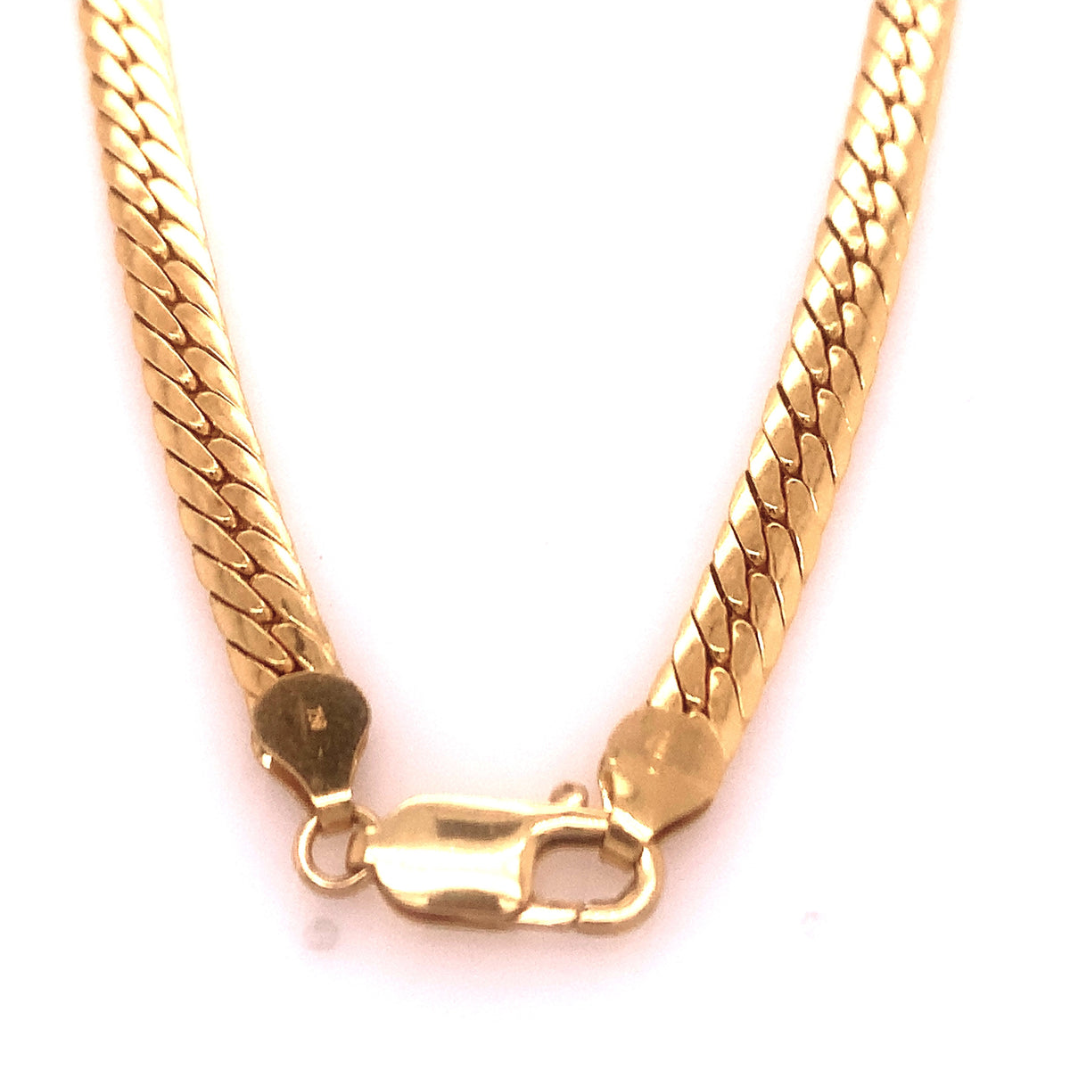18ct 46cm herringbone chain