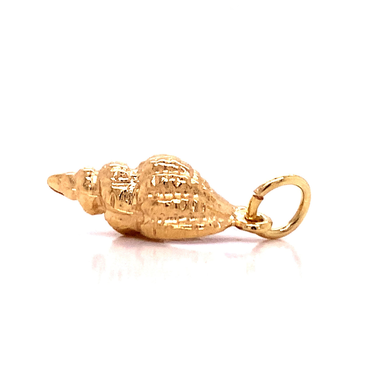 18ct spiral shell charm