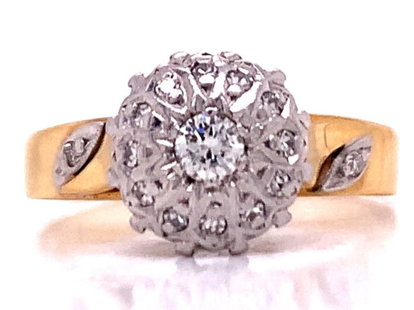 3810355 18ct diamond cluster ring tdw 0