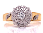 Load image into Gallery viewer, 18ct Diamond Cluster Ring TDW 0.21ct
