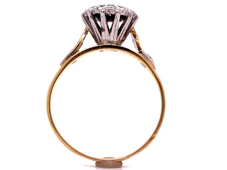 18ct diamond cluster ring tdw 0