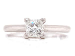 Load image into Gallery viewer, 18ct White Gold Princess Cut Diamond Solitaire Ring TDW 0.50ct
