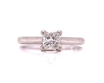 Load image into Gallery viewer, 18ct White Gold Princess Cut Diamond Solitaire Ring TDW 0.50ct
