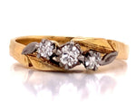 Load image into Gallery viewer, 18ct Three Diamond Ring TDW 0.20ct
