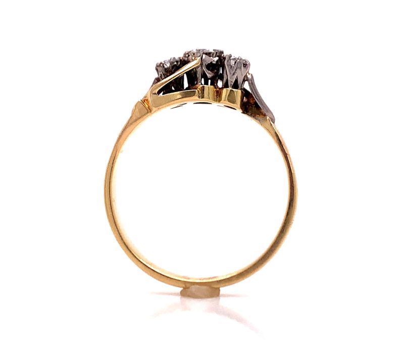 18ct three diamond ring tdw 0